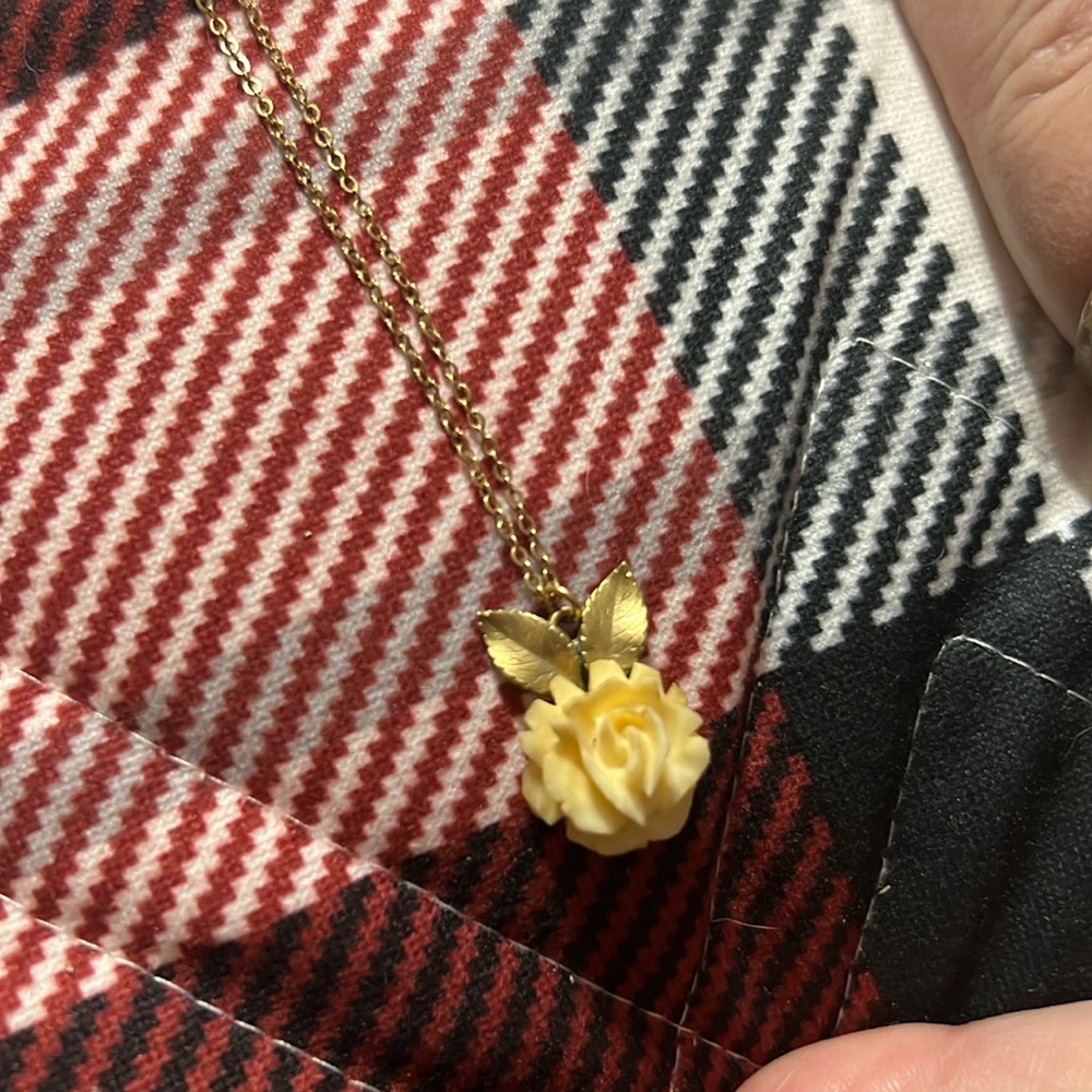 Rose necklace .